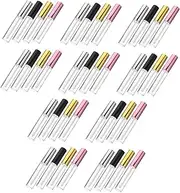 EPIGEIST 40Pcs Refillable Lip Gloss Tubes with Brush Head Portable Containers for DIY Leak Design Includes
