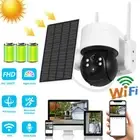 Waterproof WiFi IP Security Camera Solar Powered Wireless Home Battery CCTV Cam
