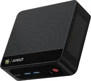Beelink SER5 Pro Mini PC, AMD Ryzen 7 5800H (8C/16T, up to 4.4GHz) 16GB DDR4 RAM 500GB PCIe3.0 SSD Desktop Computer AMD Radeon Graphics 8Core, 4K 60Hz Triple Display, WiFi6/BT5.2/HDMI/DP/USB3.2