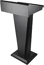 Tall Church Pulpit Iron Painted Stand Up Lectern Movable Podium Lecture for Churches,classrooms,seminars,Homes,Schools,Among