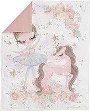 UNIQUE Ballerina Fabric Panel 29x39in, Quilting Panel, Baby Quilt Panel, Cotton Baby Panel, Blanket Panel, Cotton Fabric Panel for Quilting