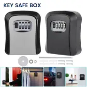 Key Box Wall Mounted Key Safe 4 Digit Combination Key Storage Box Safe CY#
