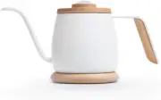 SimpleReal TAMAGO Narrow Mouth Mini Coffee Drip Kettle, White 350mL from Japan