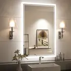 LED Mirror Lighted Bathroom Mirror Backlit Vanity Mirror Anti-Fog Memorize Touch