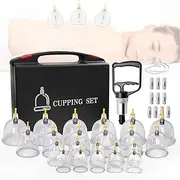 Cupping Therapy Set Professional 22 Cup Cupping Kit at Home for Massage Therapy Portable, Cupping Machine Set with Vacuum Magnetic Pump Cellulite Cupping Massage Kit