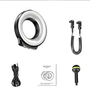 domoi Photography Waterproof Ring Light Fill Light 1200LM Ring Diving Fill Light Black