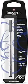Sheaffer Slim Rollerball Refill, Slim Black, Medium Point, Single Blister Card (97535)