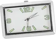 GLEAVI Car Clock Clip Clock Clocks Clock Numbers for Clock Making Small Digital Clock Garden Clock Pendulum Bathroom Clock Small Analog Clock Thermometer Car Dashboard Clock Silver Alloy