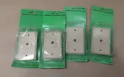 LOT OF 4 Flush Mount Modular Wall Plate, with (1) Phone Jack, Ivory #15G49RM
