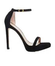 One-word loop sandals with high heels 35,36,37,38.5,39.5,39,40.5,40,41 Black