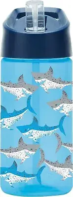 "Shark Water Bottle 450ml– Bold Blue Shark Design Perfect for staying Hydrated