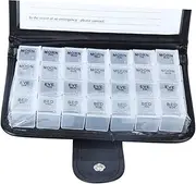 Ipetboom 1pc Weekly Pill Organizer Bag Portable Day Medicine Case with Compartments Durable Storage for Home Travel and Outdoor Use Easy Refill Design