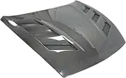 Car Accessories Compatible For Nissan 09 Onwards 370Z Z34 AMS Style Vented Carbon Fiber Hood Glossy Finish Bonnet Cover Racing Tuning Part