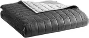 YnM Cooling Bamboo & Cozy Velvet Weighted Blankets (Dual-Sided)—Smallest Compartments with Premium Glass Beads（60"x80" 20lbs, Reversible Heavy Blanket for One Person(~190lb), Use on Queen/King Bed