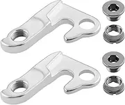 The Lord of the Tools 2 x MTB Bicycle Rear Derailleur Hook Hanger RE9GA Tailhook Dropout Frame Adapter Compatible with Giant Bikes Anthem Compatible with XTC (Silver)