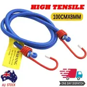 Latex Bungee Cord Octopus occy Strap Elastic Tie Down steel hooks 8mm Heavy Duty