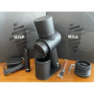 南美龐老爹咖啡 MILA 黑炫風 48mm 鍍鈦磨盤 電動磨豆機 咖啡磨豆機 慢磨咖啡機 57RPM 台灣電檢合格 低殘粉 黑色