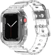 Compatible with Apple Watch Band Case 40Mm 41Mm 44Mm 45Mm, Transparent Clear Sof