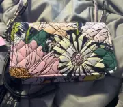Vera Bradley Bloom Bloom RFID All In One Crossbody Bag Green Purse Wristlet NWT
