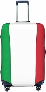 [CADREWY] italy flag Print Travel Suitcase Cover Luggage Protector with Elastic Anti Scratch for Carry On, Black, Large