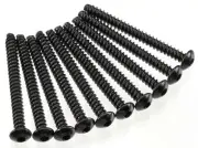 Axial AXA441 M3x30mm Hex Socket Tapping Button Head Black (10) EXO / Wraith