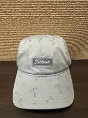 NEW Titleist Charleston Prints Tidal / Vintage Blue / White Adjustable Golf Hat