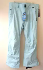 COLUMBIA NWT WOMEN'S WATERPROOF SKI/SNOW PANTS LIGHT BLUE SOFT LINNING XL