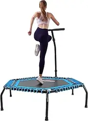 leikefitness Professional Gym Workout 50" Fitness Trampoline Cardio Trainer Exercise Rebounder