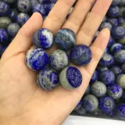 Natural 20mm Blue Lapis Lazuli Crystal Quartz Sphere Healing Ball Y4N8