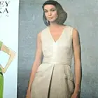 Badgley Mischka Vogue Dress 12 14 16 Designer Sewing Pattern V1026 Uncut