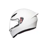 任我行騎士部品 AGV K1 S 素色 白 全罩 安全帽 亞版 單鏡片 通風 運動 競賽 雙D扣 大鴨尾 K1S