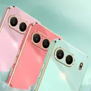 For OnePlus Nord 4, Shockproof Plating Frame Soft Rubber Jelly Back Case Cover