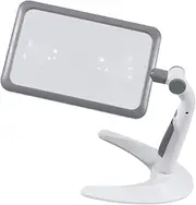 OATIPHO LED Lamp Magnifier with Adjustable Light Handheld and Desktop Use for Reading and Detail Viewing Magnification Versatile LED Light Settings for Comfort and Convenience