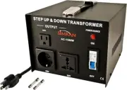 Simran AC1500w UNIVERSAL SOCKET 1500 WATTS STEP UP STEP DOWN VOLTAG Transformers