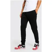 Mens Black Tall Basic Slim Fit Jogger