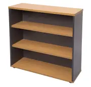 Rapidline Rapid Worker Bookcase 2 Shelves W900 x D315 x H900mm Beech/Ironstone