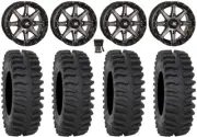 High Lifter HL10 14" Wheels Smoke 30" XT400 Tires Polaris RZR Turbo S / RS1