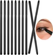 10 Pcs Eyeliner Smudge Brush Soft Makeup Tools Eyeshadow Applicators Blending...