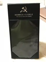 MENU TABLE HOLDER TENT A-Frame Black 9x5” Hammer + Sickle Vodka (Lot Of 6 Pcs)