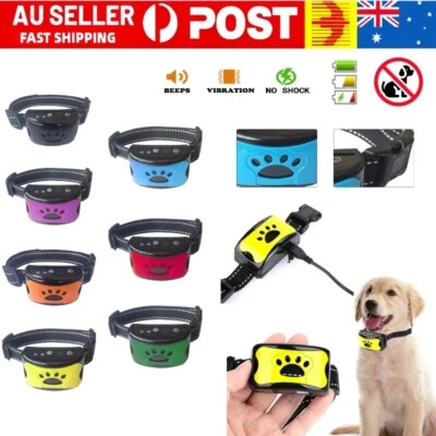Waterproof Auto Anti Bark Dog Collar Stop Barking No-Shock Trainer Rechargeable