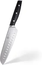 MasterChef Professional Santoku Knife, High Carbon Stainless Steel, Triple Riveted Handle, Full Silk with Mitre, 18 cm Blade
