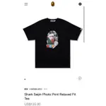 23 A BATHING APE® MEN SHARK SEIJIN PHOTO PRINT RELAXED FIT