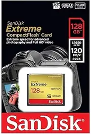 SanDisk 128GB Extreme Compact Flash Card
