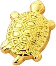 Feng Shui Turtle for Wealth | Small Golden Tortoise Statue,Home Decorative Ornament Lucky Charm &