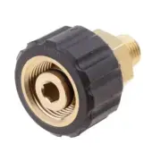 Male 1/4 to Female M22x1.5mm Socket 14mm Hole High Pressure Washer Coupler