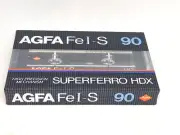 AGFA FE I-S 90 SUPERFERRO HDX Blank Audio Cassette Tape (Sealed) NOS! New!