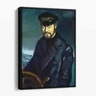 Portrait of Captain Gregg, Sea Captain Coastal Ocean Canvas Print Wall Art