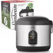 Rice Cooker And Steamer Stainless Steel/Black