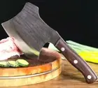 Handmade Cleaver Knife Forged Steel Full Tang Wood Handle Butcher Beef Cut Bones
