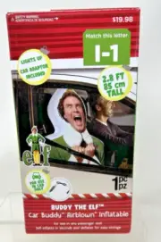 Buddy The Elf Christmas Airblown Car Buddy Inflatable Lights Up Gemmy